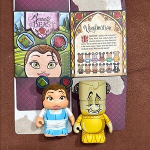 Disney Beauty & the Beast Vinylmations, Belle & Luminere